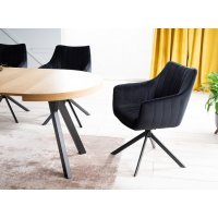 Scaun Tapitat AZALIA VELVET Genarom SN Gri / Bluvel 14